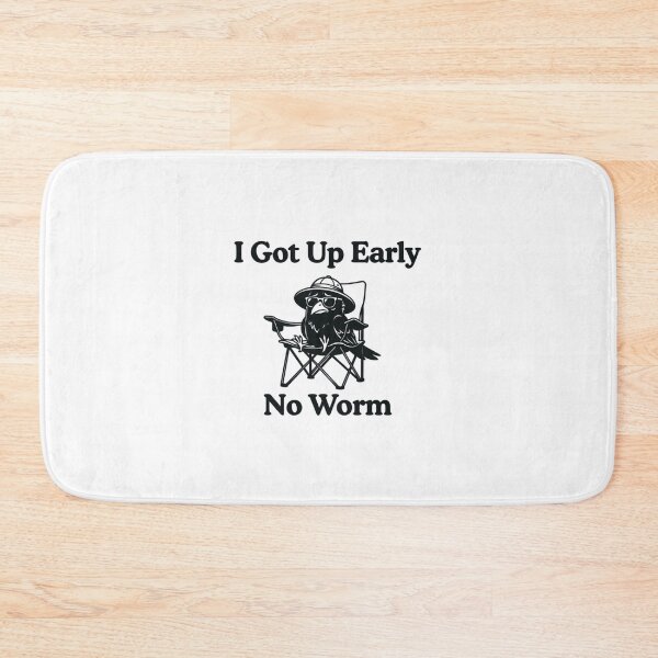 Item preview, Grumpy Crow, I Got Up Early No Worm, Funny Bird Lover designed and sold by CloudyPress.