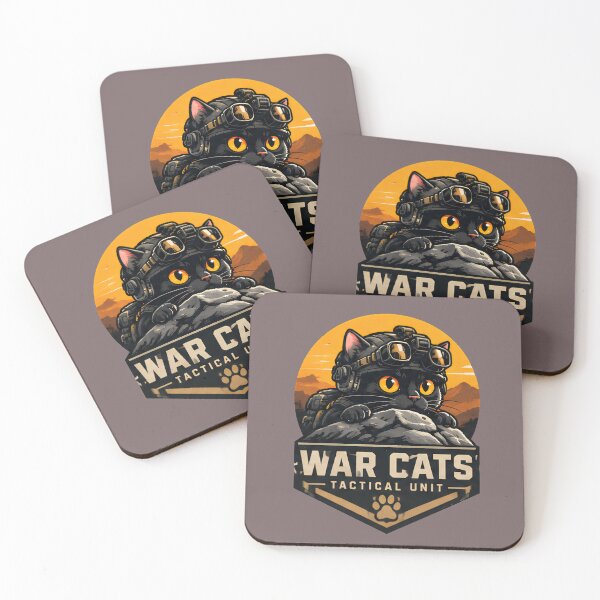 Item preview, War Cats Tactical Unit - Stealth Black Cat Military Patch Badge Emblem designed and sold by Retro Whiskers.