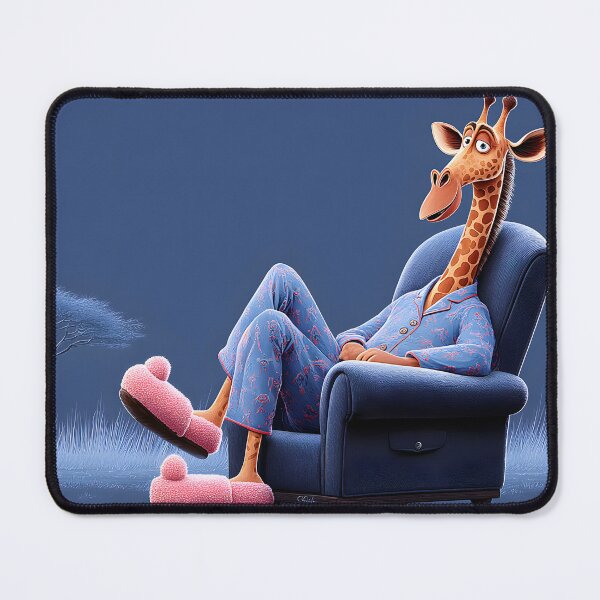 Item preview, Relaxing Giraffe in Cozy Pajamas and Slippers designed and sold by Artessie.