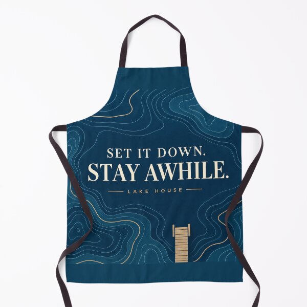 Item preview, Lake House Coasters – Set It Down Stay Awhile designed and sold by astersgraphics.