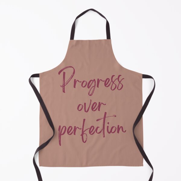 Item preview, Motivational quote - Progress over perfection - Beige designed and sold by Popofjoystore.