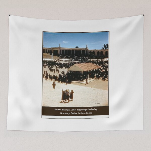 Item preview, Fatima, Portugal, September 7, 1959, Pilgrimage Gathering, Sanctuary, Fatima in Cova da Iria designed and sold by AMacGPhilly.