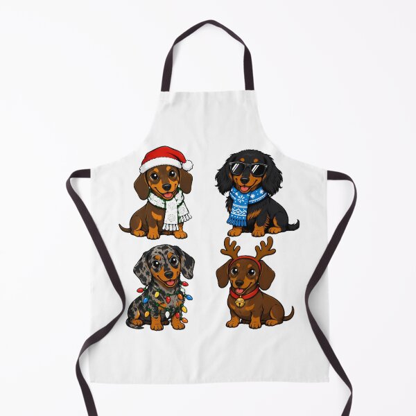 Item preview, Christmas Dachshund Dog Lover Santa Hat Doxie Pack designed and sold by nortowelcomics.