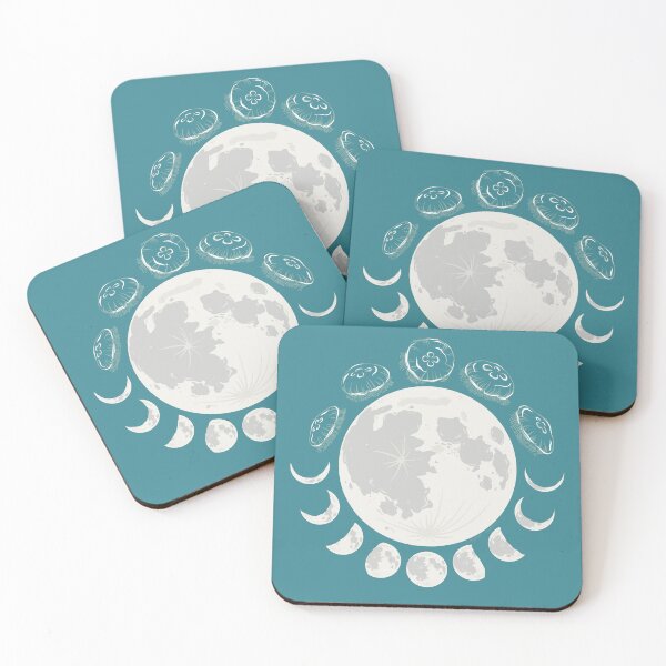 Item preview, Moon Phases & Moon Jellies designed and sold by Elizabeth Weglein.