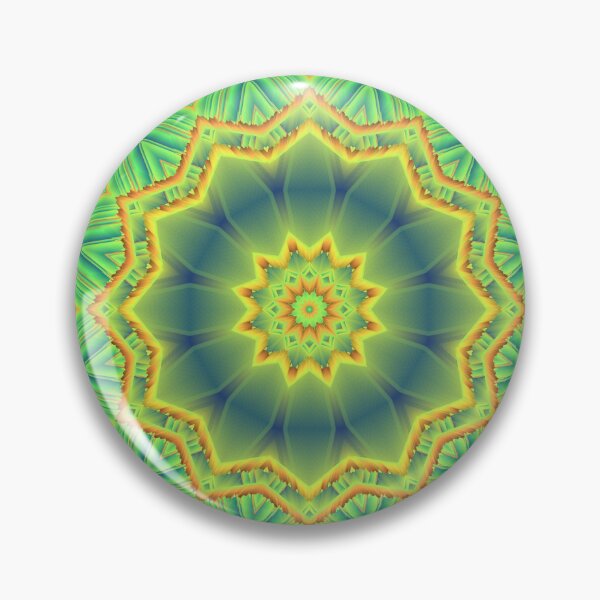 Item preview, Emerald Sunburst Mandala Abstract Design designed and sold by ScreenPin.