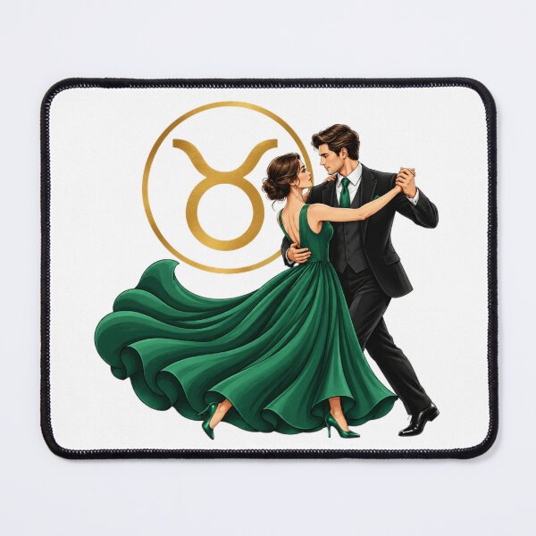 Item preview, Taurus Zodiac Dance - Celestial Emerald Elegance designed and sold by Addy77shop.
