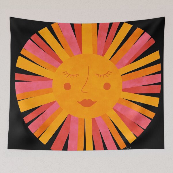 Item preview, Watercolor sun black designed and sold by Ana Gorozpe.