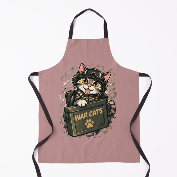 Item preview, War Cats - Funny Derpy Cat Soldier Carrying Ammo Crate Cute Military Humor designed and sold by Retro Whiskers.