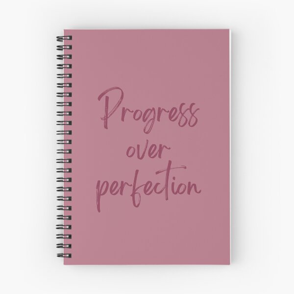 Item preview, Motivational quote - Progress over perfection - Pink designed and sold by Popofjoystore.