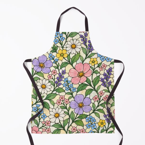 Item preview, Colorful Wildflower Stained Glass Floral Pattern designed and sold by Creativveworrld03.