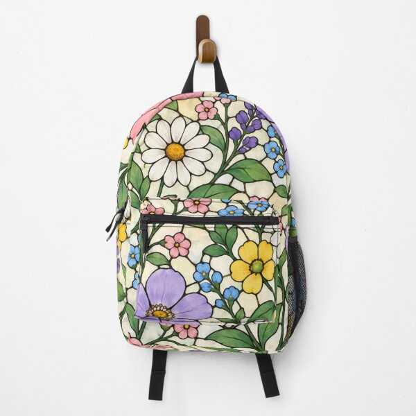 Item preview, Colorful Wildflower Stained Glass Floral Pattern designed and sold by Creativveworrld03.