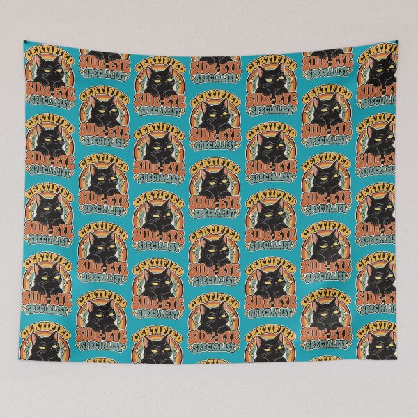 Item preview, Certified Side-Eye Specialist – Funny Sassy Black Cat designed and sold by InspireHerTribe.