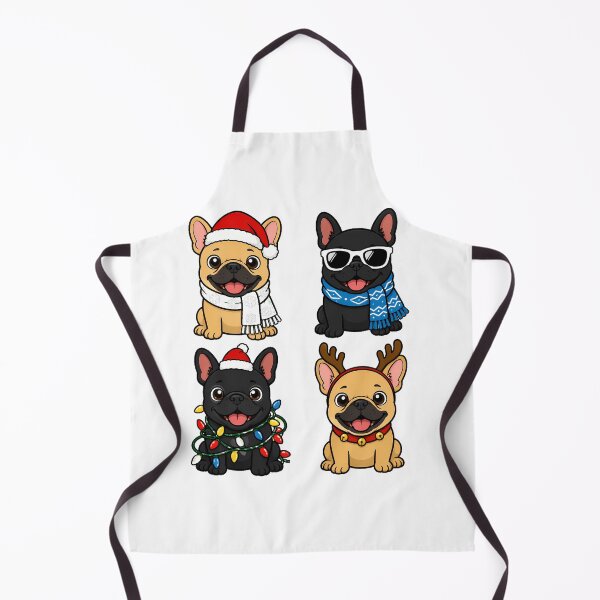 Item preview, French Bulldog Christmas Crew Santa Hat Winter designed and sold by nortowelcomics.