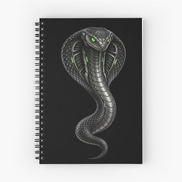 Item preview, Cyberpunk Cobra — Green-Eyed Mechanical Serpent designed and sold by Dovarune.
