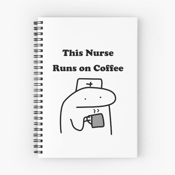 Item preview, This Nurse Runs On Coffee Funny Flork Sock Puppet Meme designed and sold by darkskinbender.
