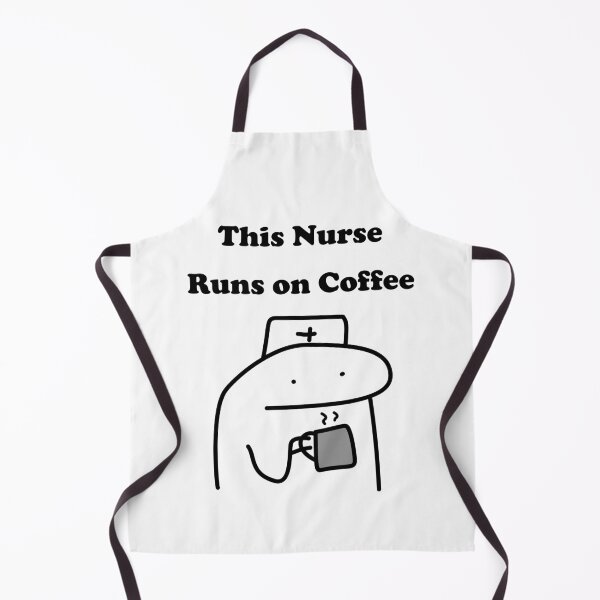 Item preview, This Nurse Runs On Coffee Funny Flork Sock Puppet Meme designed and sold by darkskinbender.