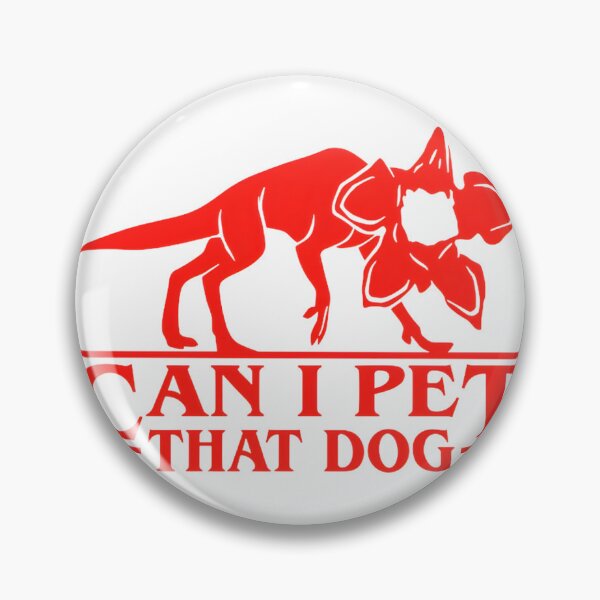 Item preview, Demodog Inspired Creature with 'Can I Pet That Dog?' Quote from Stranger Dogs Design designed and sold by Ming Ming.