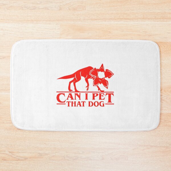 Item preview, Demodog Inspired Creature with 'Can I Pet That Dog?' Quote from Stranger Dogs Design designed and sold by Ming Ming.