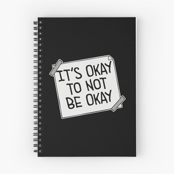 Item preview, It's Okay to Not Be Okay Self Care Quote Logo Text designed and sold by shirt-o-mat.