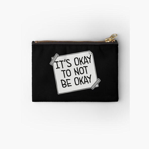 Item preview, It's Okay to Not Be Okay Self Care Quote Logo Text designed and sold by shirt-o-mat.