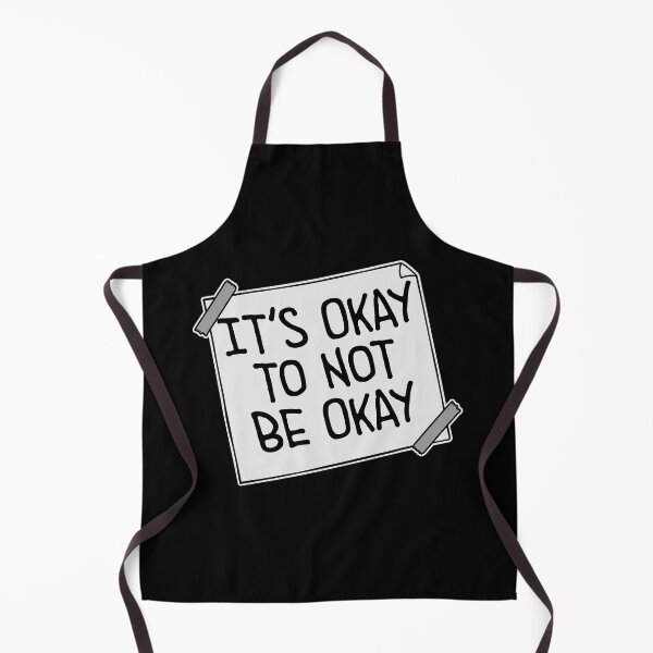 Item preview, It's Okay to Not Be Okay Self Care Quote Logo Text designed and sold by shirt-o-mat.
