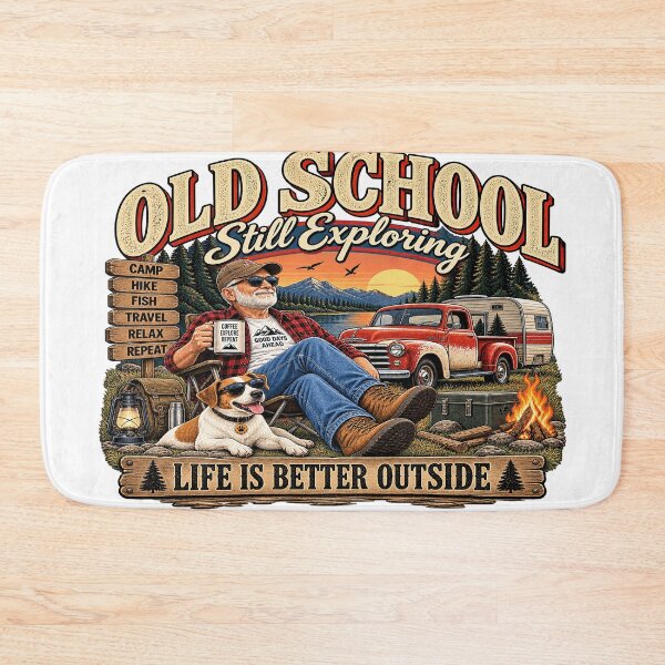 Item preview, Old School Still Exploring – Life Is Better Outside designed and sold by JanChryzostom.