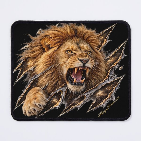Item preview, Gold Ultra Lion Crown Rift - Golden Cosmic King Art designed and sold by KingofHearts25.