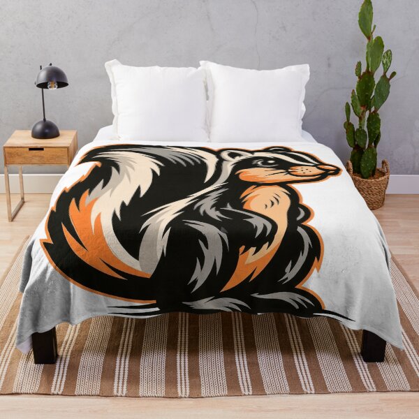 Item preview, Sticker - Decal - Cute Skunk Mascot Art designed and sold by ForeverPrintsOK.