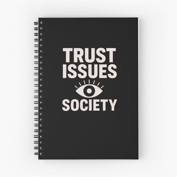 Item preview, Trust Issues Society | Retro Minimalist Eye Graphic Streetwear Design designed and sold by InspireHerTribe.
