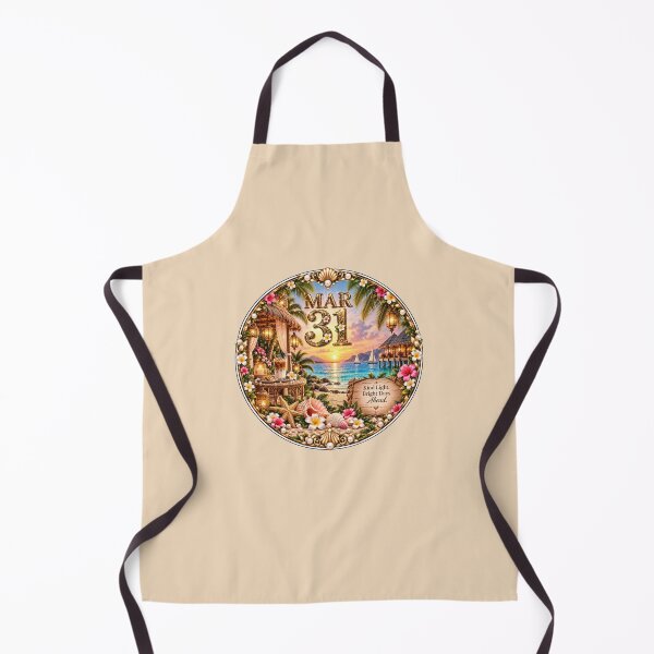 Item preview, March 31 Tropical Sunset Birthday Floral Circle Design designed and sold by LunaMoments.