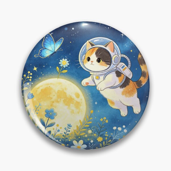 Artikelvorschau, Kupferkatze im Blumengarten auf dem Mond entworfen und verkauft von pin-upgirls9.