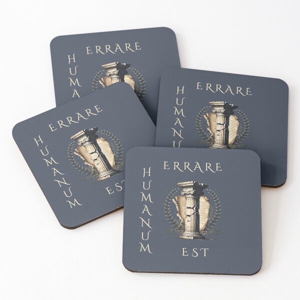 Item preview, Errare Humanum Est – To Err Is Human Latin Quote, Philosophical Classical Design designed and sold by semenol.
