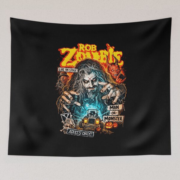 Item preview, Man Or Monster Horror Rock Halloween Creature Graphic designed and sold by InOtterNew.