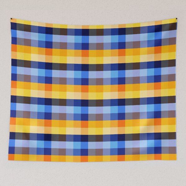 Item preview, Blue Yellow Gingham designed and sold by Beatitudes Design.
