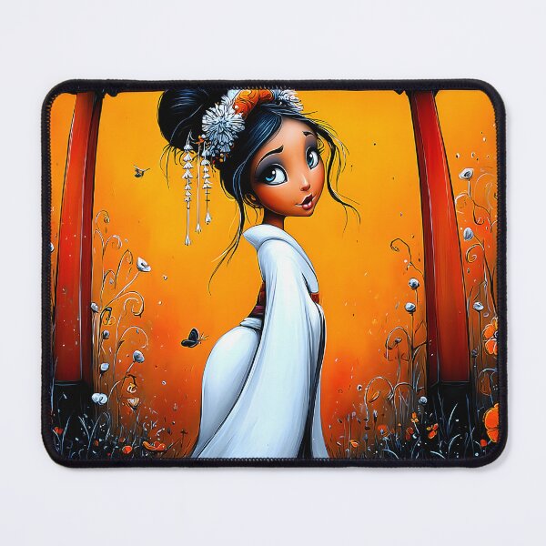Item preview, Elegant Asian Woman in Traditional Costume Artwork designed and sold by Artessie.
