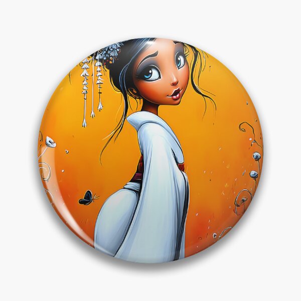Item preview, Elegant Asian Woman in Traditional Costume Artwork designed and sold by Artessie.