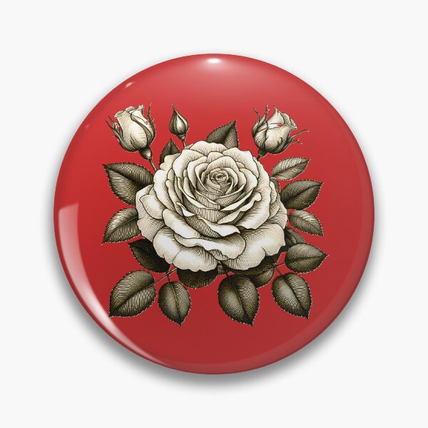 Item preview, Vintage Engraved Rose Botanical Illustration designed and sold by S4Graphics.