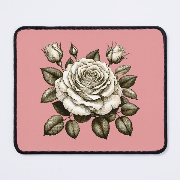 Item preview, Vintage Engraved Rose Botanical Illustration designed and sold by S4Graphics.