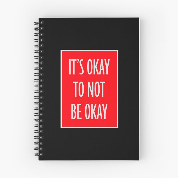 Item preview, It's Okay to Not Be Okay Self Care Quote Logo Text designed and sold by shirt-o-mat.