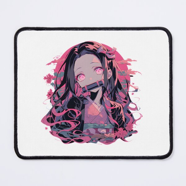 Item preview, Nezuko Inspired Anime Character Design with Vibrant Hair and Expressive Eyes designed and sold by maro007.