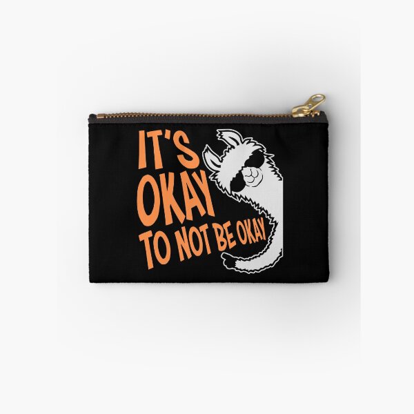 Item preview, It's Okay to Not Be Okay Self Care Quote Logo Text designed and sold by shirt-o-mat.