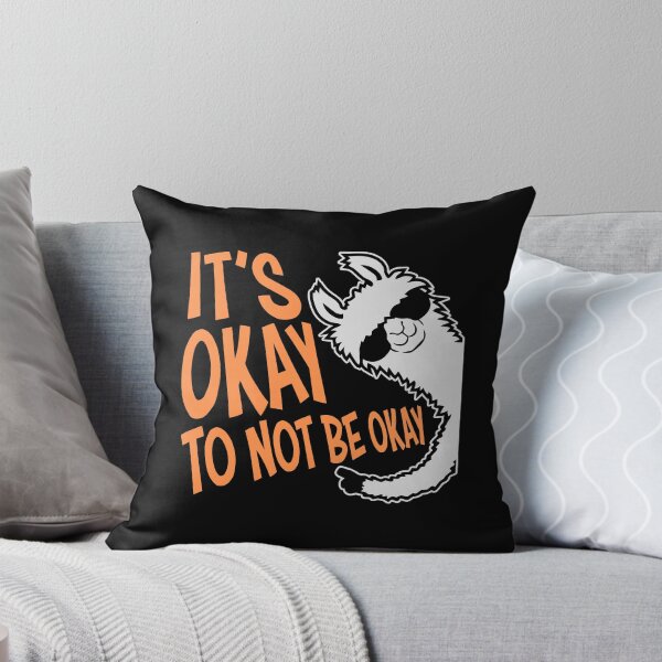 Item preview, It's Okay to Not Be Okay Self Care Quote Logo Text designed and sold by shirt-o-mat.