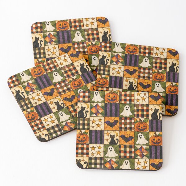 Item preview, Halloween Stained Glass Patchwork Pattern designed and sold by Creativveworrld03.