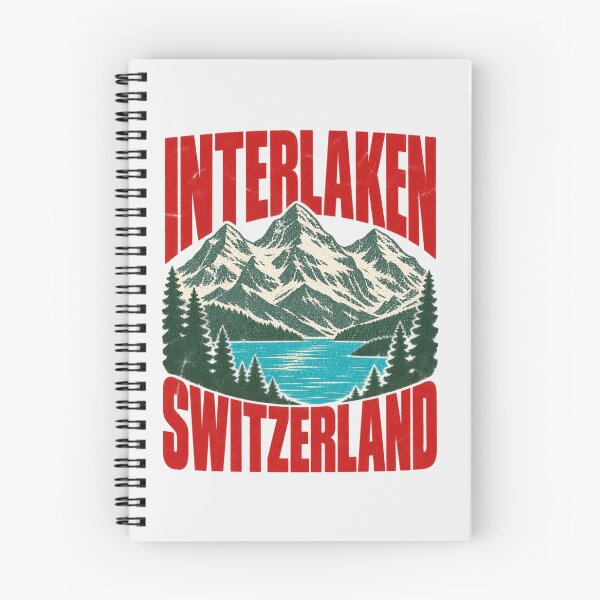 Item preview, Interlaken Switzerland Mountains Lake Vintage Travel designed and sold by Yellowriversss.