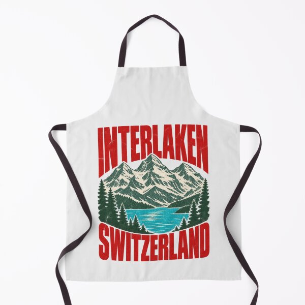 Item preview, Interlaken Switzerland Mountains Lake Vintage Travel designed and sold by Yellowriversss.