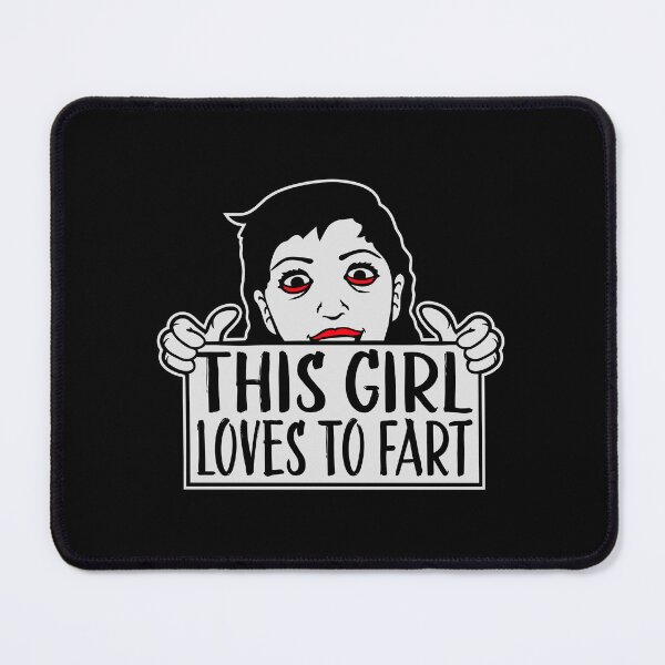 Item preview, This Girl Loves To Fart Sarcastic Funny Quote Logo designed and sold by shirt-o-mat.