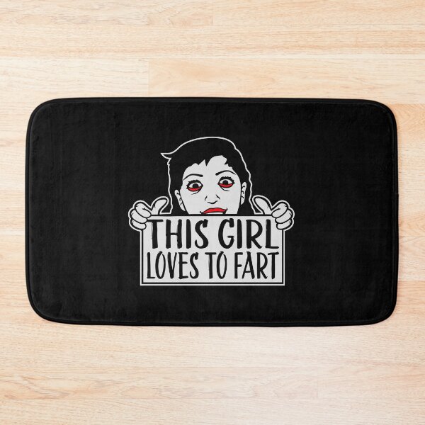 Item preview, This Girl Loves To Fart Sarcastic Funny Quote Logo designed and sold by shirt-o-mat.