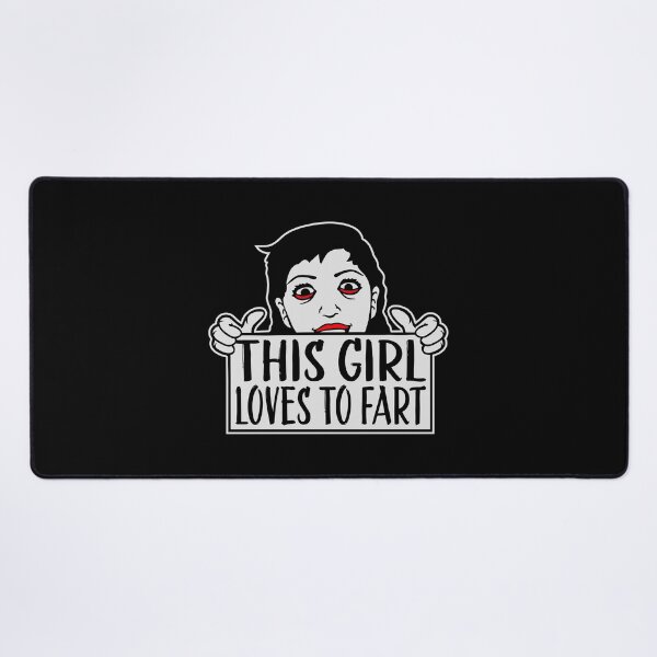 Item preview, This Girl Loves To Fart Sarcastic Funny Quote Logo designed and sold by shirt-o-mat.