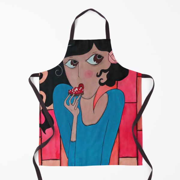 Item preview, Sweet Moment – Chic Girl Eating Cake designed and sold by Diarta.