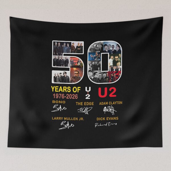 Item preview, 50 Years of Rock Music 1976 2026 Vintage Band Anniversary Tribute Graphic designed and sold by InOtterNew.